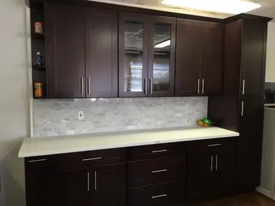 Grey Shaker Kitchen Cabinets - Contemporary Style