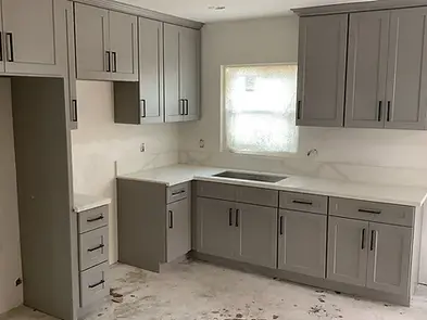 Light Grey Shaker Kitchen Cabinets - Modern Neutral Tone