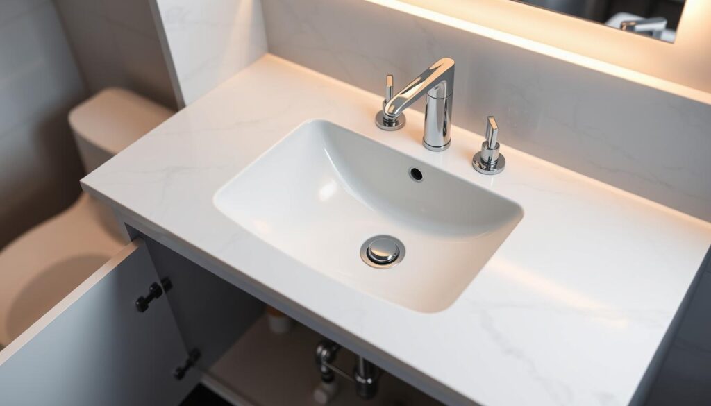 bathroom sink installation