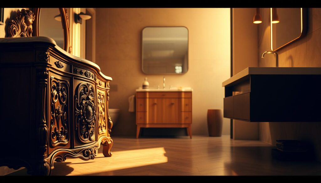 evolution of vanity designs