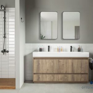 Romina 60" Messina Double Bowls Bathroom Cabinet
