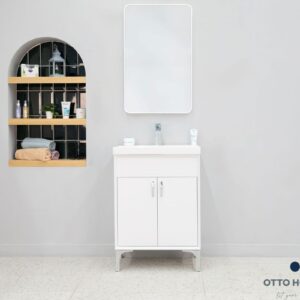 Sempre White 24" Bathroom Cabinet