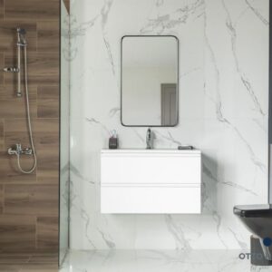 Simena 30" White Bathroom Cabinet