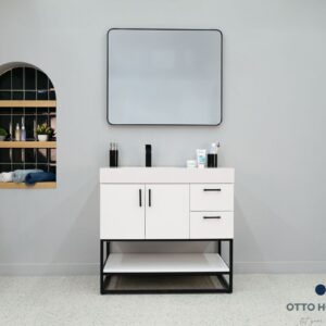 Solana White 36" Bathroom Cabinet