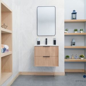 Sorrento Natural OAK 24" Bathroom Cabinet