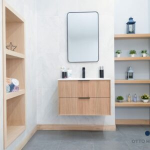 Sorrento Natural OAK 30" Bathroom Cabinet