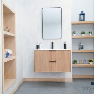 Sorrento Natural OAK 36″ Bathroom Cabinet