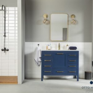 Ashley 42" Blue Bathroom Cabinet