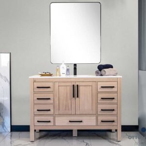Ashley 48" Natural Oak Bathroom Cabinet