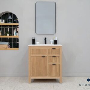 Catalina Natural OAK 30" Bathroom Cabinet