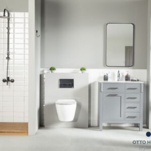 Fawna 30" Gray Bathroom Cabinet