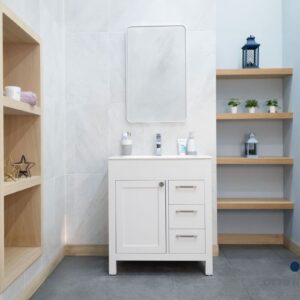 Aria White 30" Bathroom Cabinet