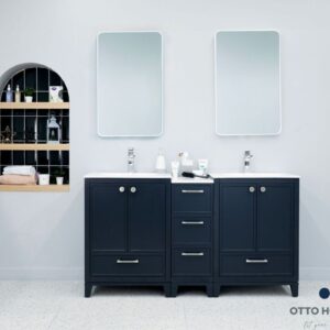 Frame Dark Gray 60" Bathroom Cabinet