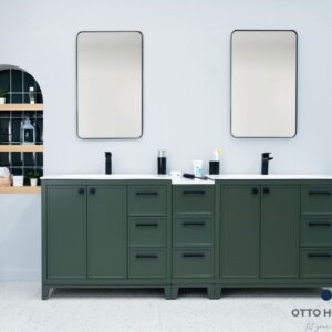 Frame Pine Green 84" Bathroom Cabinet