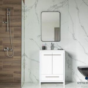 Arte 26" White Bathroom Cabinet