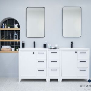 Frame White 72" Bathroom Cabinet