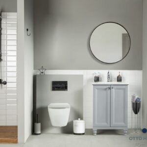 Isabel 24" Gray Bathroom Cabinet