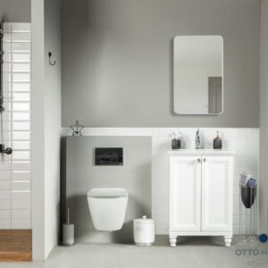 Isabel 24" White Bathroom Cabinet