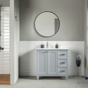 Isabel 36″ Gray Bathroom Cabinet