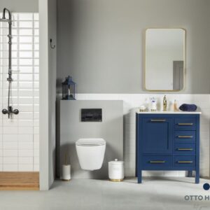 Ashley 30" Blue Bathroom Cabinet