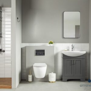 Luna 26" Pepper Bathroom Cabinet