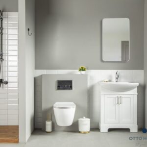 Luna 26" White Bathroom Cabinet