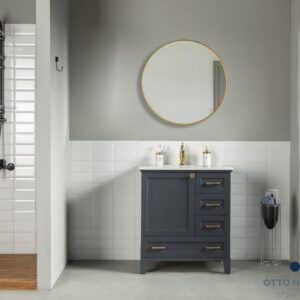 Paloma 30" Dark Gray Bathroom Cabinet