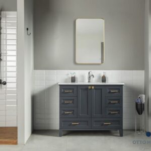 Paloma 42" Dark Gray Bathroom Cabinet