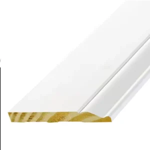 12 Ft Primed White Pine 3 ¼ Inch Baseboard Molding